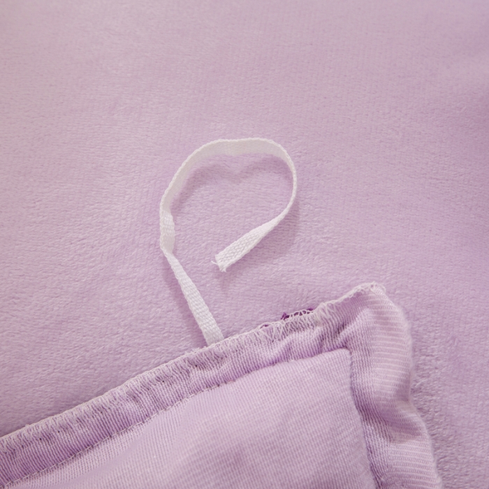 91家纺网 家纺一手货源 找家纺 纽缦 2021新款韩版水晶绒床裙四件套 独角兽-深浅紫