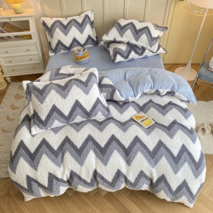 91家纺网 家纺一手货源 找家纺 （总）川悦生活 2021新款羊羔绒四件套