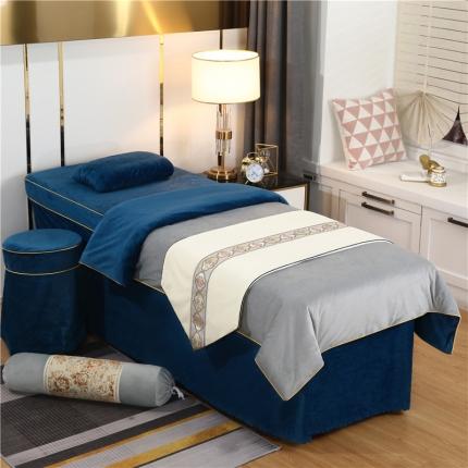 91家纺网 家纺一手货源 找家纺 （总）乐逸家纺 2024新款DS牛奶水晶绒简爱系列美 容床罩