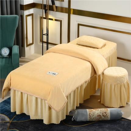 91家纺网 家纺一手货源 找家纺 （总）乐逸家纺 2024新款水晶绒梦之语夹棉系列美 容床罩