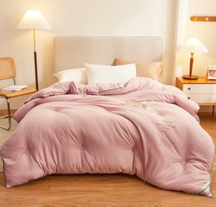 寐居 2021新款水洗棉提花大豆被 提花-豆沙