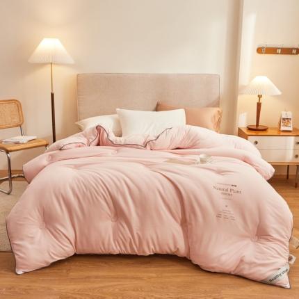 寐居 2021新款水洗棉提花大豆被 提花-粉