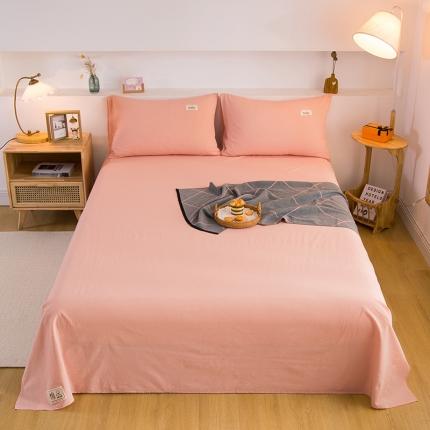 91家纺网 家纺一手货源 找家纺 （总）拧萌2021新款全棉色织水洗棉单床单