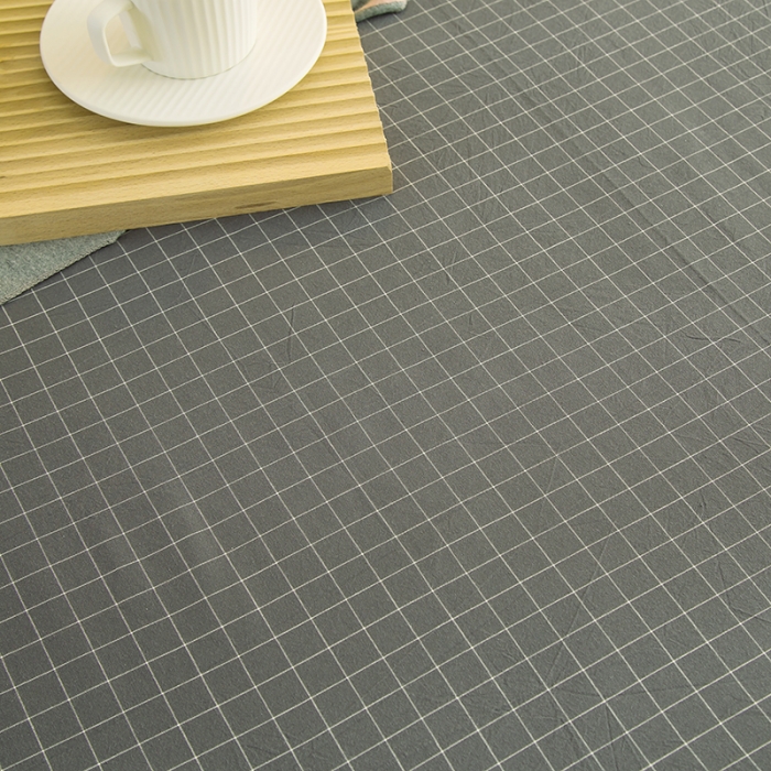 91家纺网 家纺一手货源 找家纺 拧萌2021新款全棉色织水洗棉单床单 灰小格