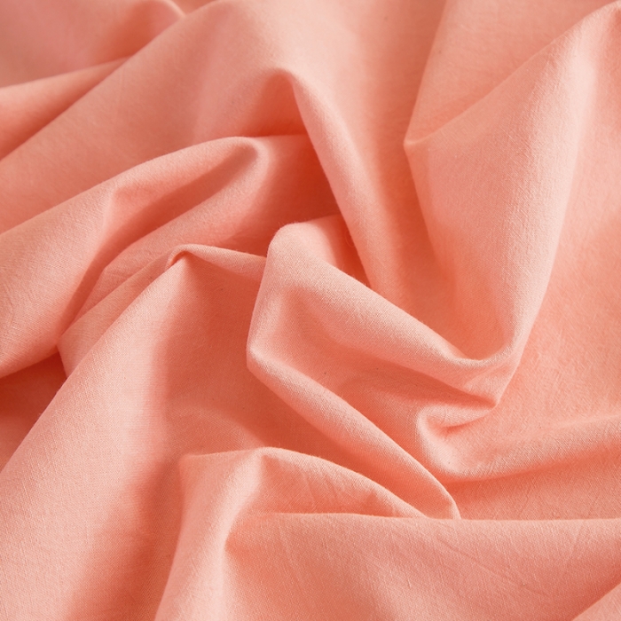 91家纺网 家纺一手货源 找家纺 拧萌2021新款全棉色织水洗棉单床单 玉色