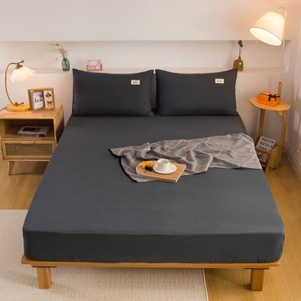 91家纺网 家纺一手货源 找家纺 （总）柠萌2021新款全棉色织水洗棉单床笠