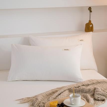 91家纺网 家纺一手货源 找家纺 （总）柠萌2021新款全棉色织水洗棉枕套