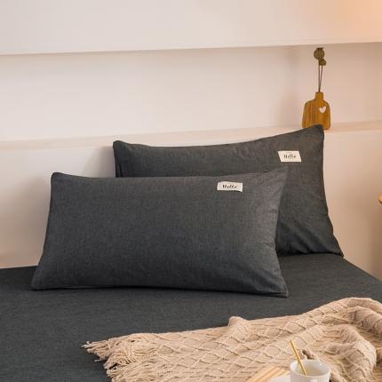 91家纺网 家纺一手货源 找家纺 （总）柠萌2021新款全棉色织水洗棉枕套