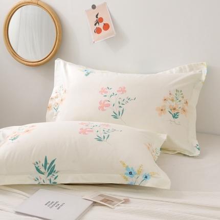 91家纺网 家纺一手货源 找家纺 锦绣万家 2021新款纯棉单人枕套全棉枕套单只48*74cm 红颜丝语