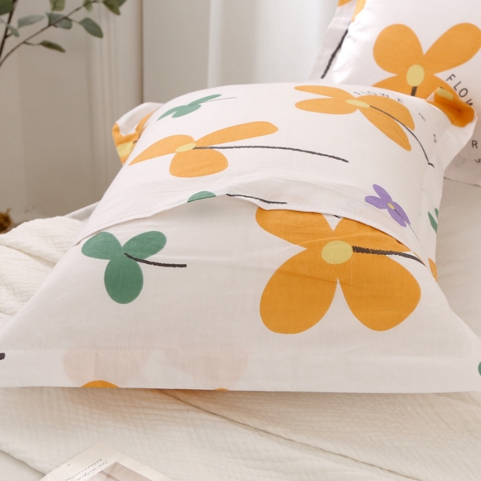 91家纺网 家纺一手货源 找家纺 锦绣万家 2021新款纯棉单人枕套全棉枕套单只48*74cm 芳华