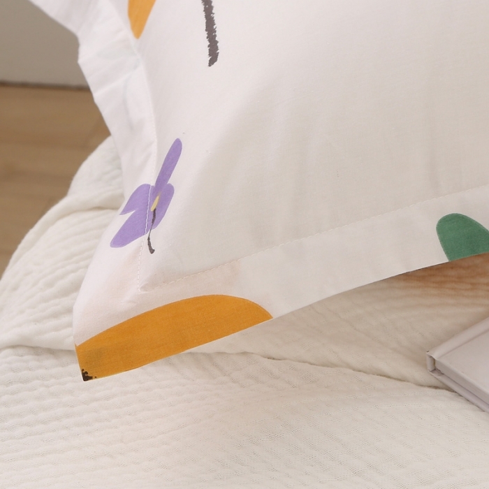 91家纺网 家纺一手货源 找家纺 锦绣万家 2021新款纯棉单人枕套全棉枕套单只48*74cm 芳华