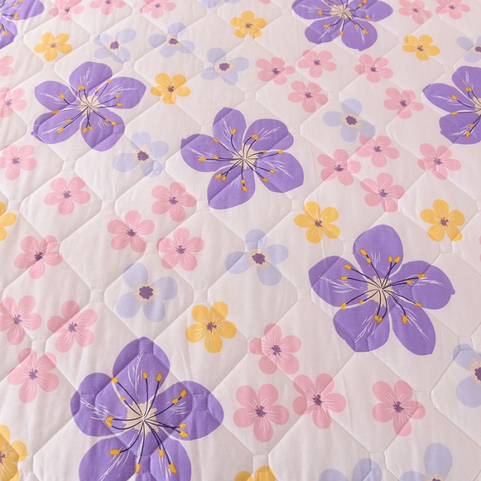 91家纺网 家纺一手货源 找家纺 美达 2025全棉蕾丝小花边夹棉床裙 芳草悠悠