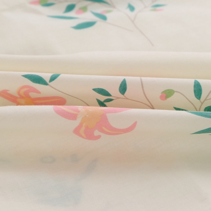 91家纺网 家纺一手货源 找家纺 锦绣万家 2021新款纯棉单人枕套全棉枕套单只48*74cm 红颜丝语