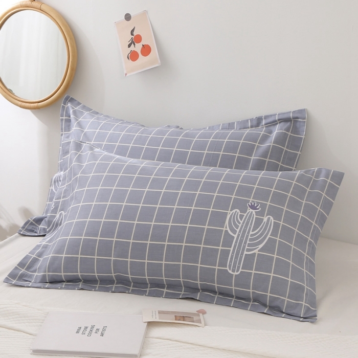 91家纺网 家纺一手货源 找家纺 锦绣万家 2021新款纯棉单人枕套全棉枕套单只48*74cm 维罗纳之恋