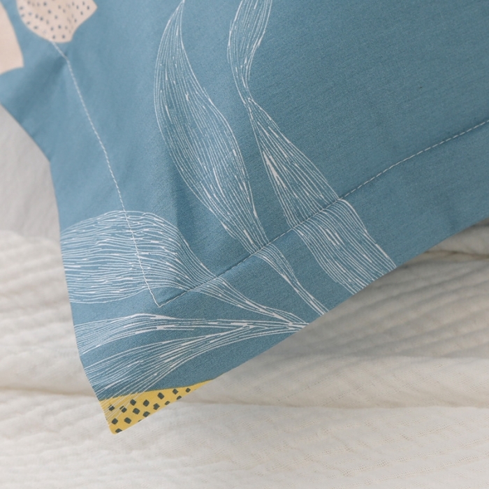 91家纺网 家纺一手货源 找家纺 锦绣万家 2021新款纯棉单人枕套全棉枕套单只48*74cm 叶语玲珑