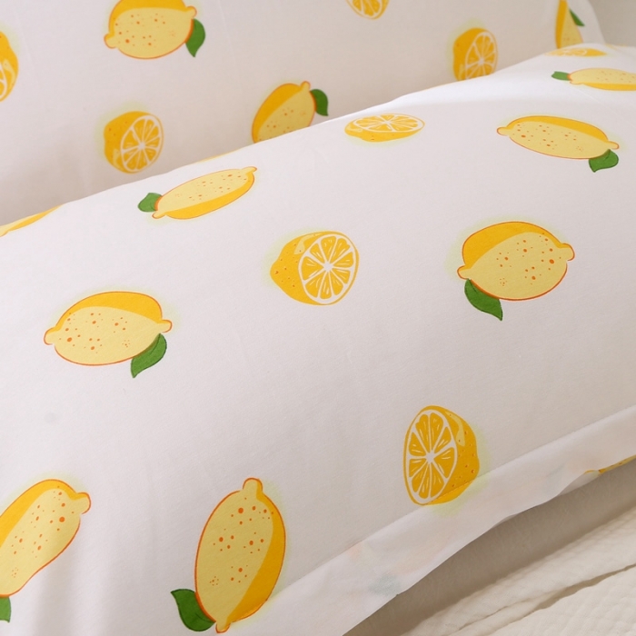 91家纺网 家纺一手货源 找家纺 锦绣万家 2021新款纯棉单人枕套全棉枕套单只48*74cm 一颗柠檬