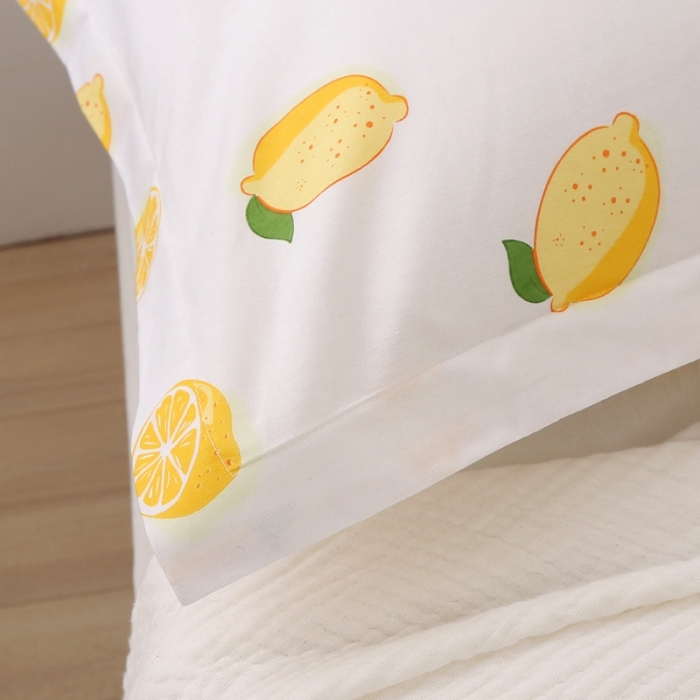 91家纺网 家纺一手货源 找家纺 锦绣万家 2021新款纯棉单人枕套全棉枕套单只48*74cm 一颗柠檬