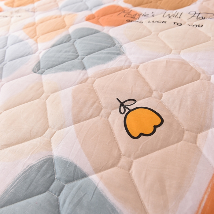 91家纺网 家纺一手货源 找家纺 美达 2025全棉蕾丝小花边夹棉床裙 雨花石