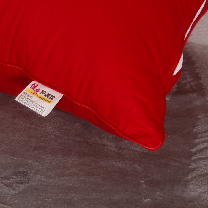 91家纺网 家纺一手货源 找家纺 （总）锦绣万家2021新款婚庆双人枕头结婚用大红枕芯绣花枕头