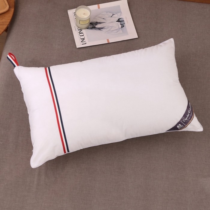 91家纺网 家纺一手货源 找家纺 （总）锦绣万家2021新款全棉双人枕头长枕芯悬挂式羽丝绒枕头