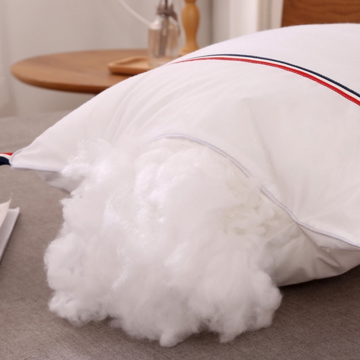 91家纺网 家纺一手货源 找家纺 （总）锦绣万家2021新款全棉双人枕头长枕芯悬挂式羽丝绒枕头