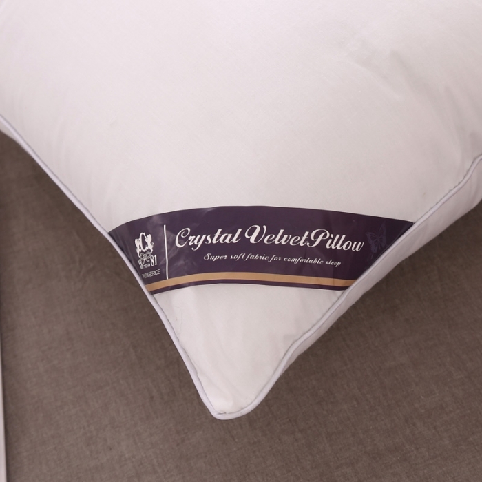 91家纺网 家纺一手货源 找家纺 （总）锦绣万家2021新款全棉双人枕头长枕芯悬挂式羽丝绒枕头