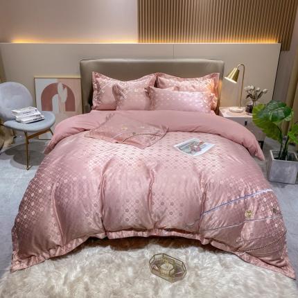 91家纺网 家纺一手货源 找家纺 （总）安妮家居2021新款山茶全棉提花四件套