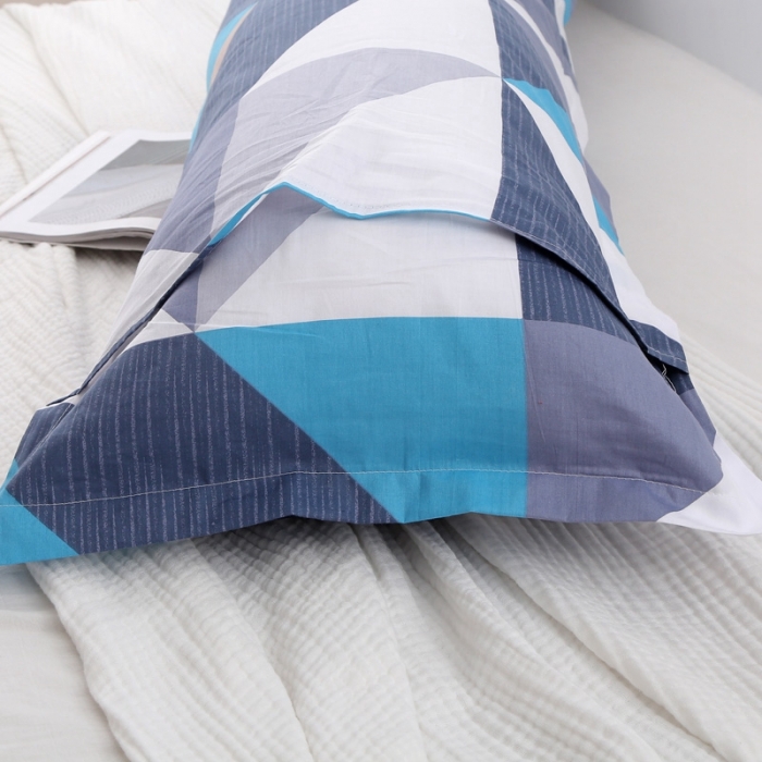 91家纺网 家纺一手货源 找家纺 锦绣万家 2021新款纯棉双人枕套全棉长枕套/只 波尔米卡