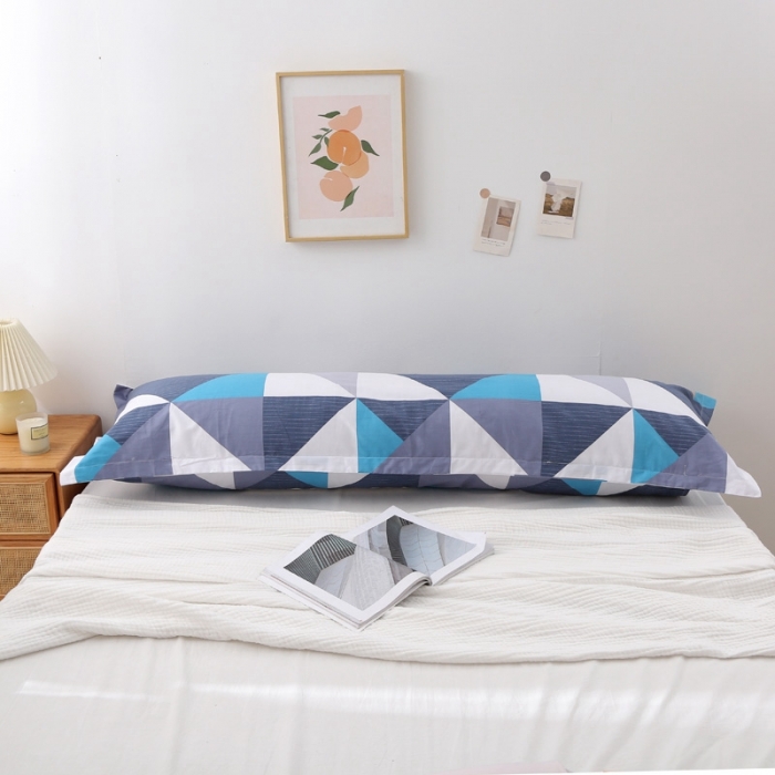 91家纺网 家纺一手货源 找家纺 锦绣万家 2021新款纯棉双人枕套全棉长枕套/只 波尔米卡