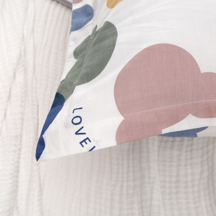 91家纺网 家纺一手货源 找家纺 锦绣万家 2021新款纯棉双人枕套全棉长枕套/只 多彩熊仔