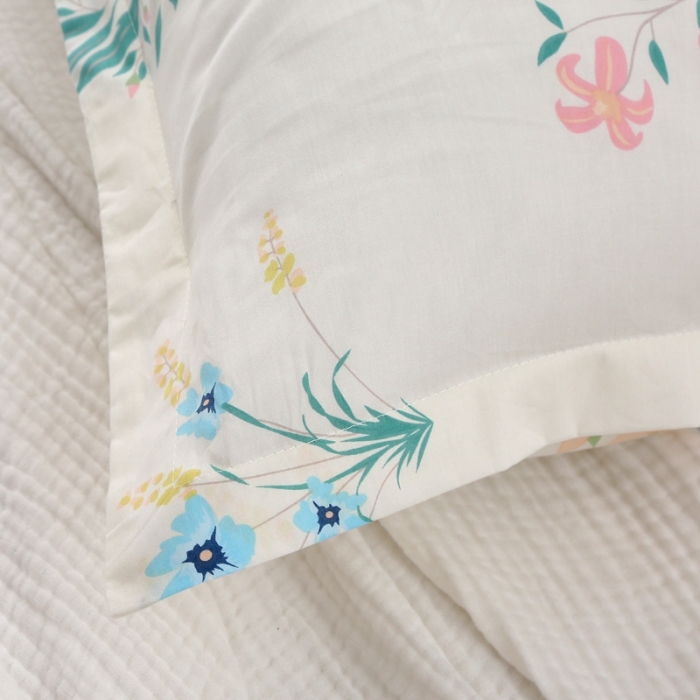 91家纺网 家纺一手货源 找家纺 锦绣万家 2021新款纯棉双人枕套全棉长枕套/只 红颜丝语