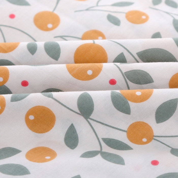 91家纺网 家纺一手货源 找家纺 锦绣万家 2021新款纯棉双人枕套全棉长枕套/只 甜蜜橘