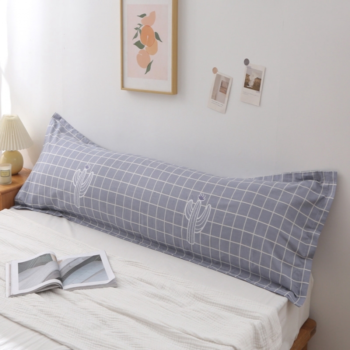 91家纺网 家纺一手货源 找家纺 锦绣万家 2021新款纯棉双人枕套全棉长枕套/只 维罗纳之恋