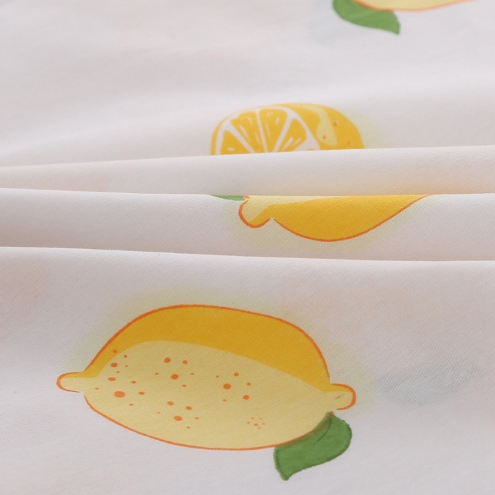 91家纺网 家纺一手货源 找家纺 锦绣万家 2021新款纯棉双人枕套全棉长枕套/只 一颗柠檬