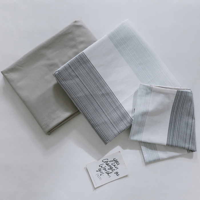 91家纺网 家纺一手货源 找家纺 (总）琪格格 2022新款纯棉简约宜家四件套