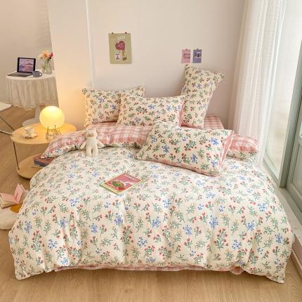 雅居纺 2022新款印花牛奶绒四件套 花千骨