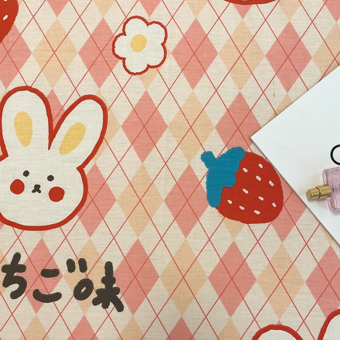 91家纺网 家纺一手货源 找家纺 简宜家居2023新款全棉A版床单 莓莓兔团