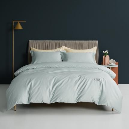 8小时家纺 2023新款贡缎长绒棉四件套 湖泊蓝