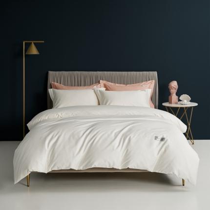 8小时家纺 2023新款贡缎长绒棉四件套 雪月白