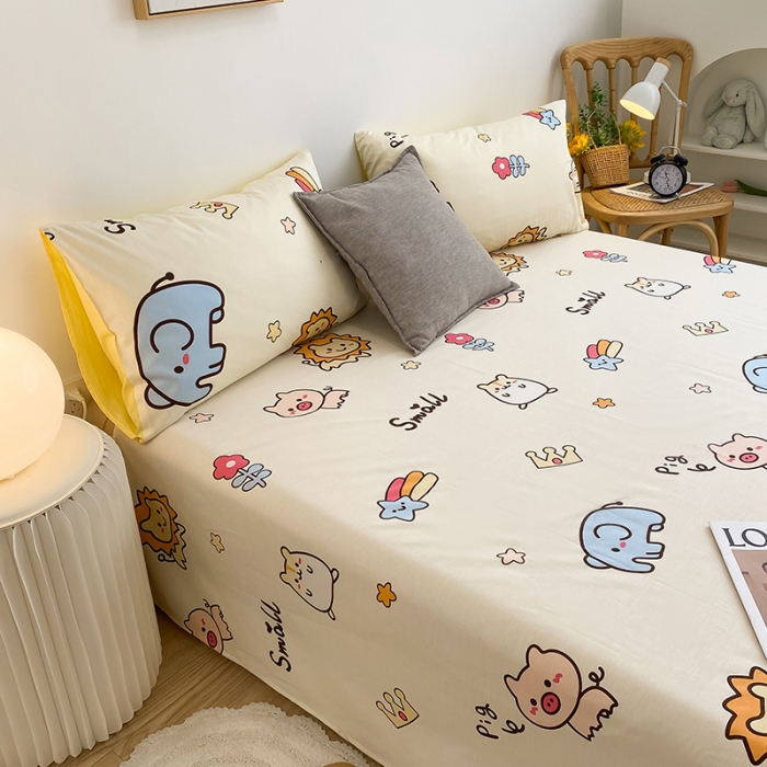 91家纺网 家纺一手货源 找家纺 简宜家居2023新款全棉A版床单 小可爱