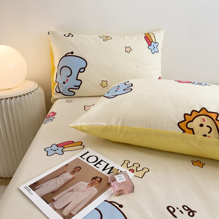 91家纺网 家纺一手货源 找家纺 简宜家居2023新款全棉A版床单 小可爱