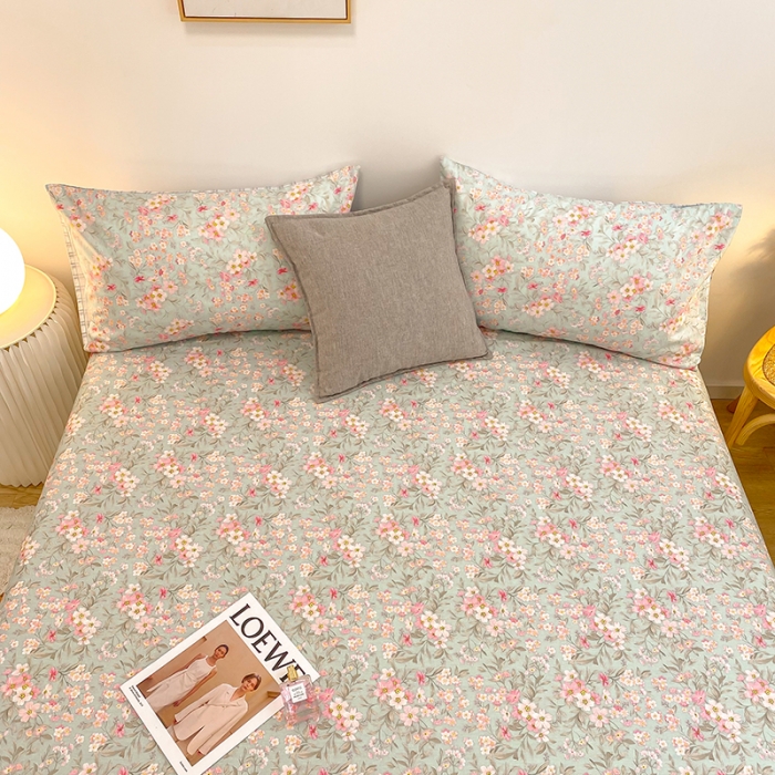 91家纺网 家纺一手货源 找家纺 简宜家居2023新款全棉A版床单 之桃