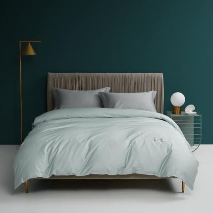 91家纺网 家纺一手货源 找家纺 8小时家纺 2023新款贡缎长绒棉单被套 湖泊蓝