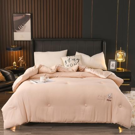 91家纺网 家纺一手货源 找家纺 （总）印季家纺 2023新款牛奶味大豆被