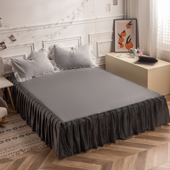 91家纺网 家纺一手货源 找家纺 （总）潮邦2025韩版剪花牛奶绒四件套-锦华