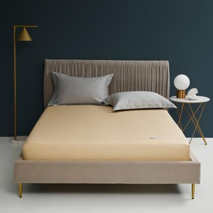 91家纺网 家纺一手货源 找家纺 8小时家纺 2023新款贡缎长绒棉床笠 香槟金