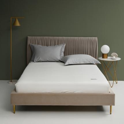 91家纺网 家纺一手货源 找家纺 8小时家纺 2023新款贡缎长绒棉床笠 雪月白