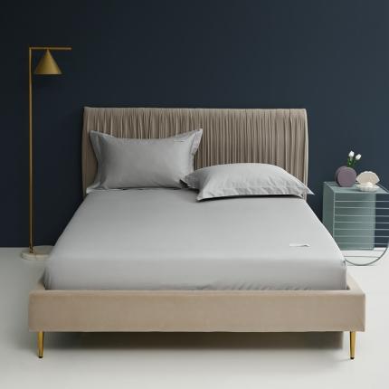 8小时家纺 2023新款贡缎长绒棉床笠 雅士灰