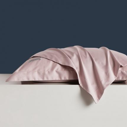 8小时家纺 2023新款贡缎长绒棉单枕套一对 烟灰紫