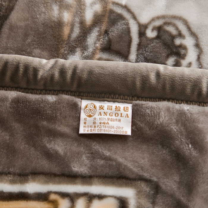 91家纺网 家纺一手货源 找家纺 凯轩毛毛毯毯子 2024新款安哥拉云毛毯毯子 毛毛毯毯子 皇室世家  灰